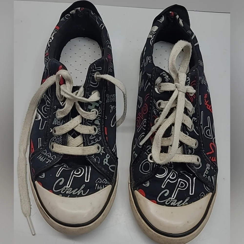 Womens 8B‎ US Coach Barret Poppy Heart Sneakers